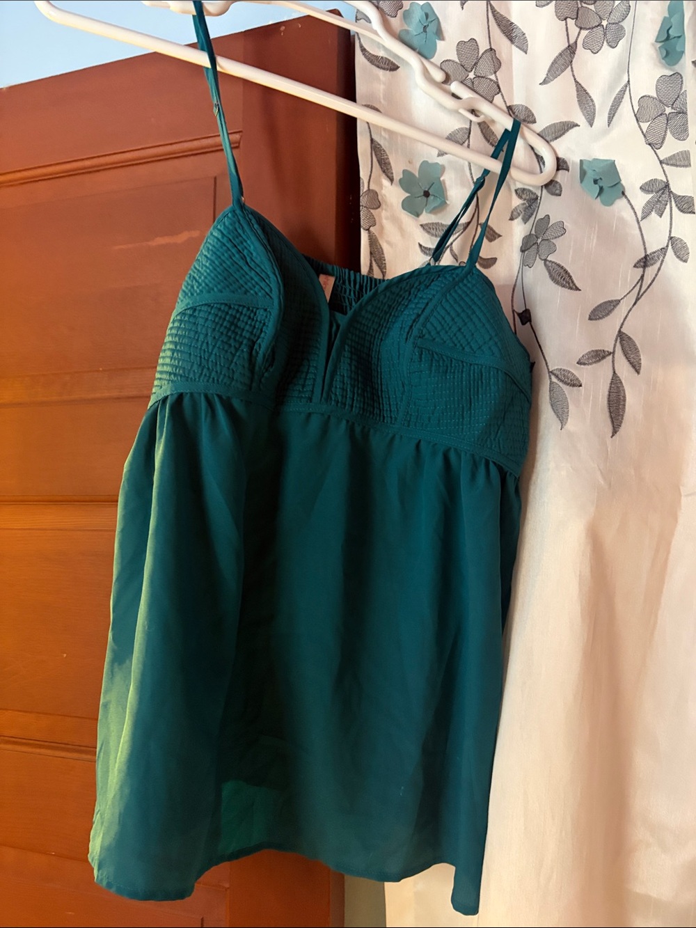 Xhilaration Teal Green Spaghetti Strap Camisole